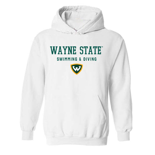 Wayne State - NCAA Men's Swimming & Diving : Jace Starll - Classic Shersey Hooded Sweatshirt-0