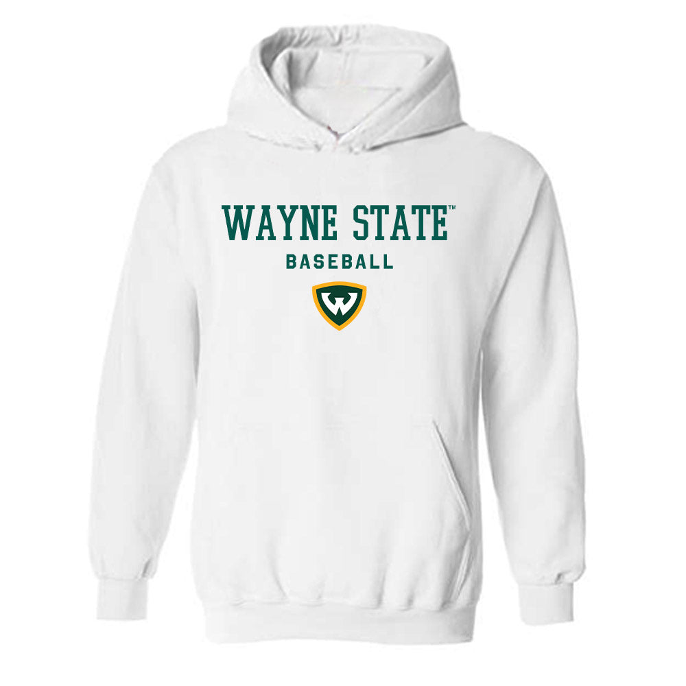 Wayne State - NCAA Baseball : Ethan Getting - Classic Shersey Hooded Sweatshirt-0