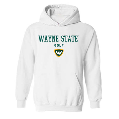 Wayne State - NCAA Men's Golf : Andrew Daily - Classic Shersey Hooded Sweatshirt-0
