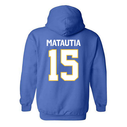 CSU Bakersfield - NCAA Beach Volleyball : Aensley Matautia - Classic Shersey Hooded Sweatshirt-1