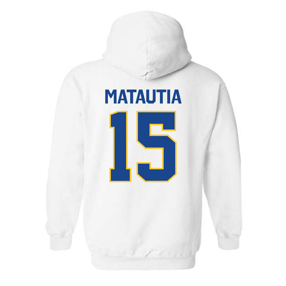 CSU Bakersfield - NCAA Beach Volleyball : Aensley Matautia - Classic Shersey Hooded Sweatshirt-1