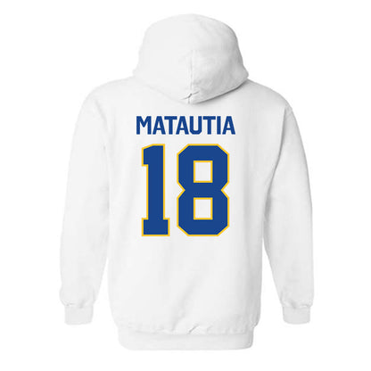 CSU Bakersfield - NCAA Beach Volleyball : Aensley Matautia - Classic Shersey Hooded Sweatshirt-1