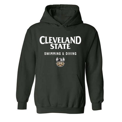 Cleveland State - NCAA Women's Swimming & Diving : Riley Ogilvie - Classic Shersey Hooded Sweatshirt-0