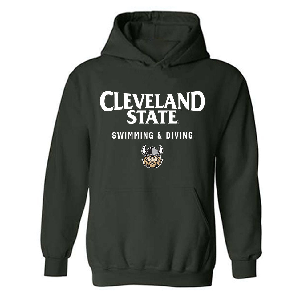 Cleveland State - NCAA Women's Swimming & Diving : Rebecca Plieth - Classic Shersey Hooded Sweatshirt-0