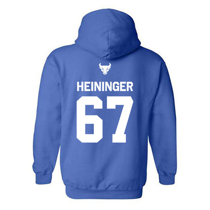Buffalo - NCAA Football : Alex Heininger - Classic Shersey Hooded Sweatshirt-1