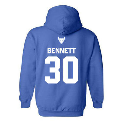 Buffalo - NCAA Football : Jacari Bennett - Classic Shersey Hooded Sweatshirt-1