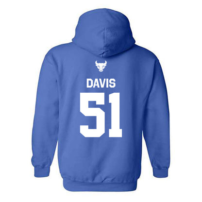 Buffalo - NCAA Football : Tyrone Davis - Classic Shersey Hooded Sweatshirt-1