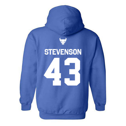 Buffalo - NCAA Football : Xair Stevenson - Classic Shersey Hooded Sweatshirt-1