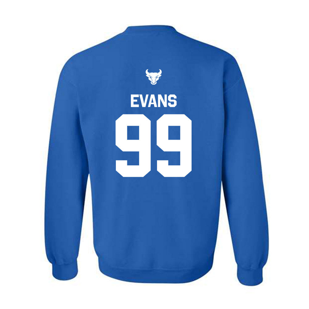 Buffalo - NCAA Football : Cornell Evans - Classic Shersey Crewneck Sweatshirt-1