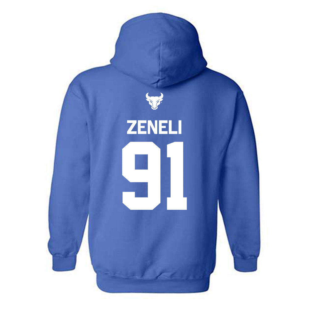 Buffalo - NCAA Football : Henri Zeneli - Classic Shersey Hooded Sweatshirt-1