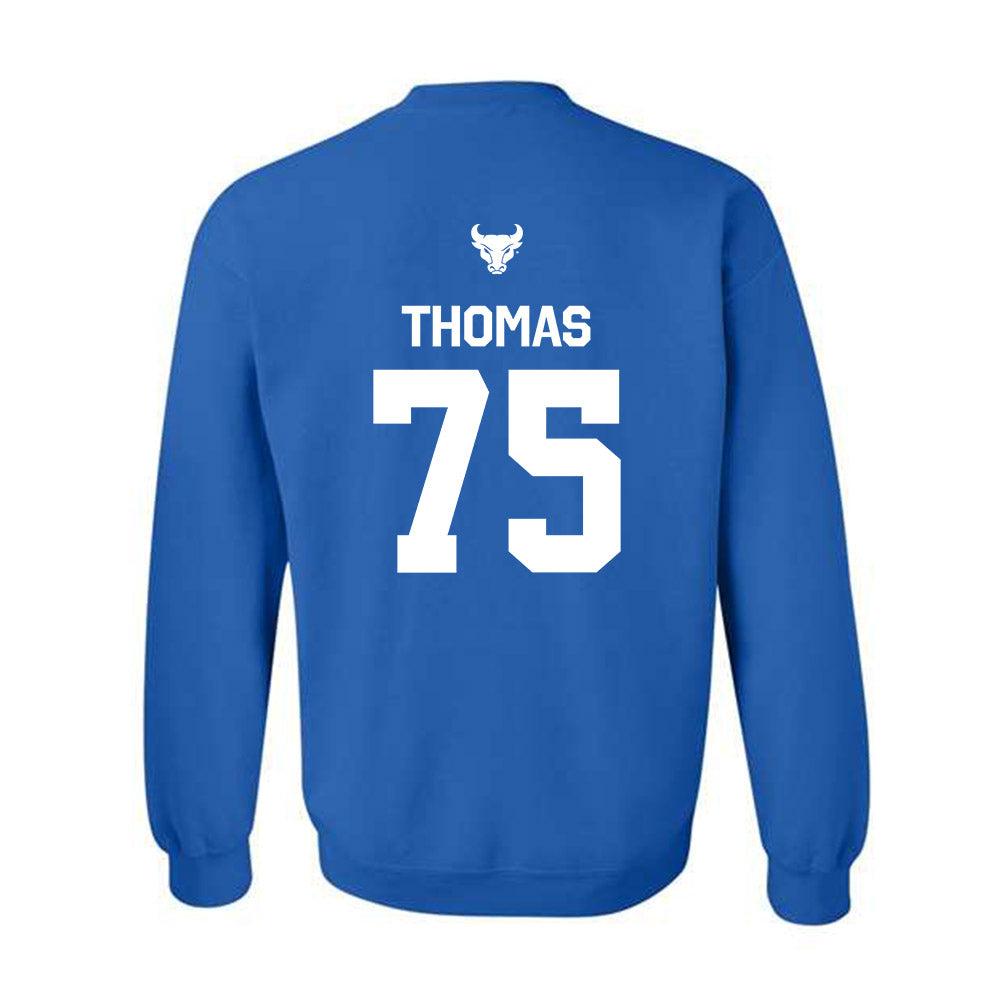Buffalo - NCAA Football : Ahmaan Thomas - Classic Shersey Crewneck Sweatshirt-1