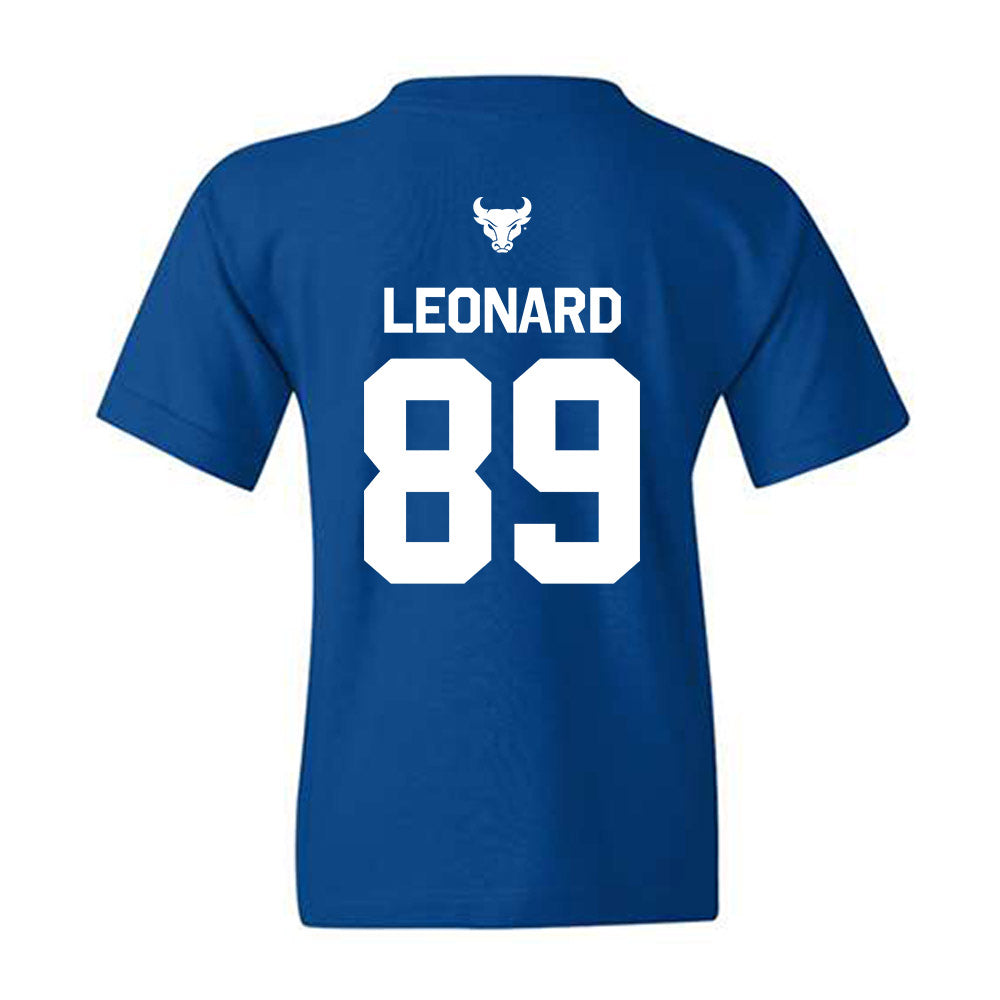 Buffalo - NCAA Football : Nick Leonard - Classic Shersey Youth T-Shirt-1