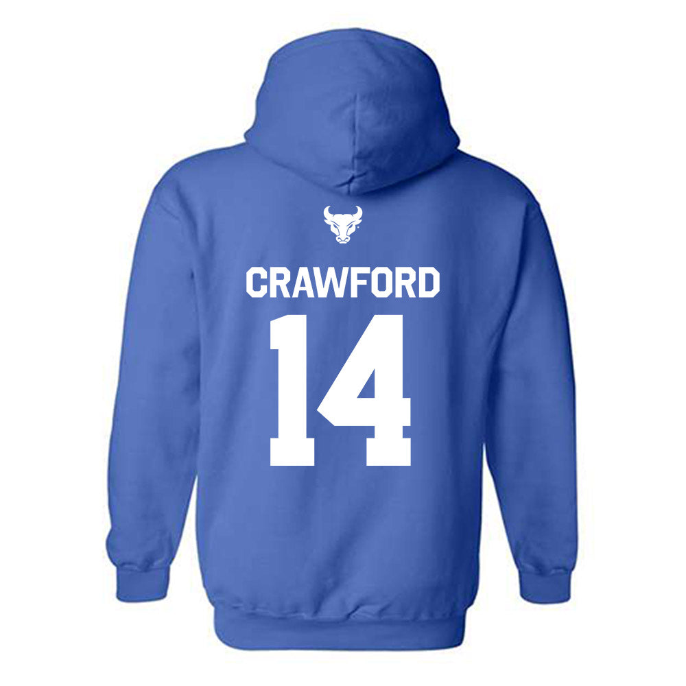 Buffalo - NCAA Football : Mikey Crawford - Classic Shersey Hooded Sweatshirt-1