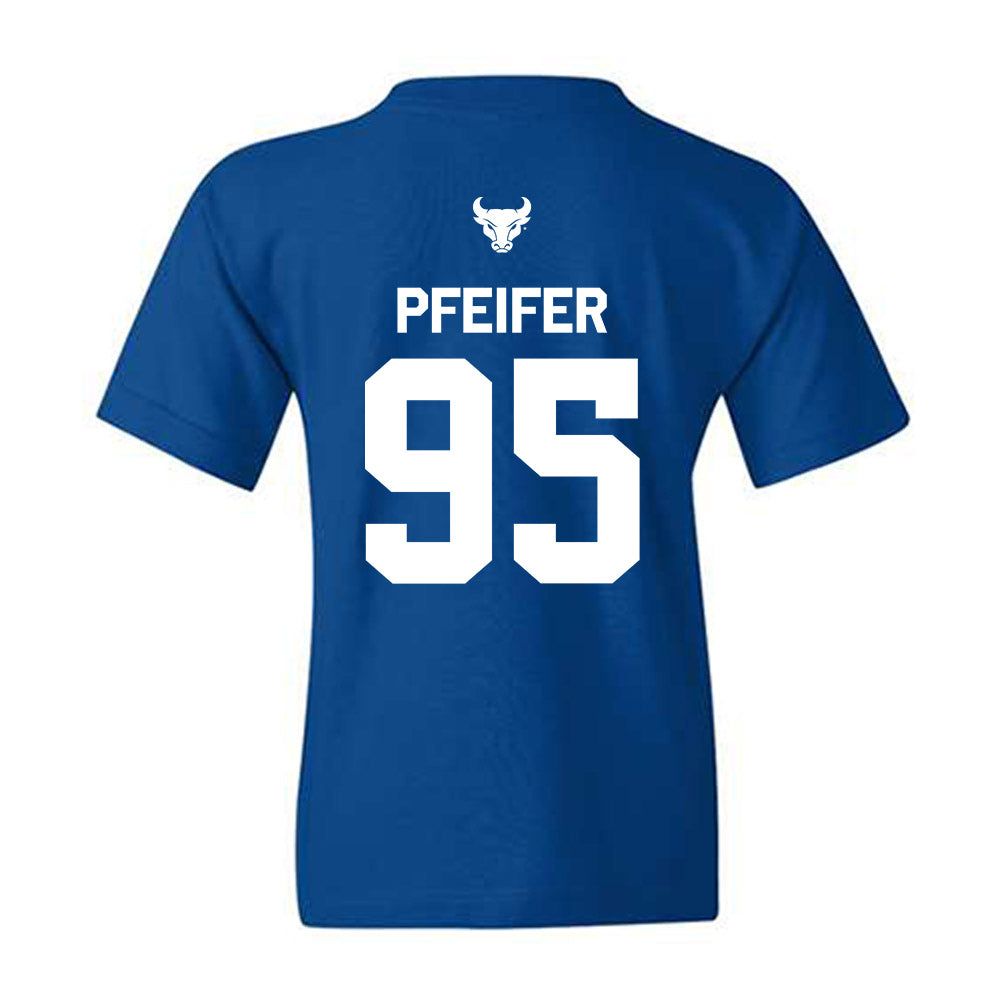 Buffalo - NCAA Football : Evan Pfeifer - Classic Shersey Youth T-Shirt-1