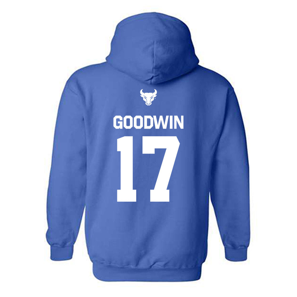 Buffalo - NCAA Football : Logan Goodwin - Classic Shersey Hooded Sweatshirt-1