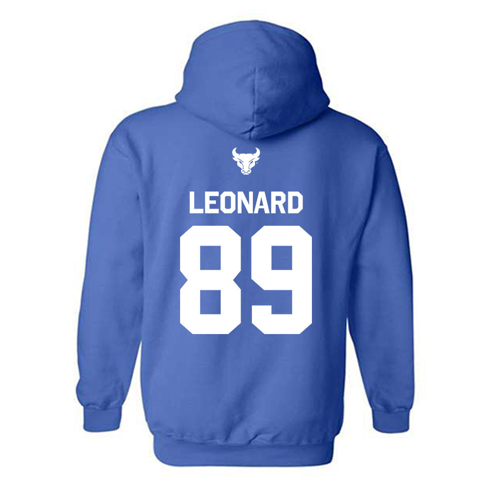 Buffalo - NCAA Football : Nick Leonard - Classic Shersey Hooded Sweatshirt-1