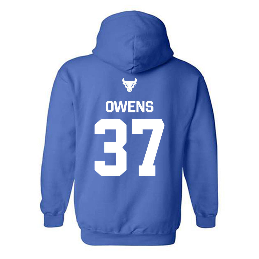 Buffalo - NCAA Football : Jordan Owens - Classic Shersey Hooded Sweatshirt-1