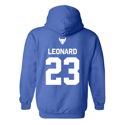 Buffalo - NCAA Football : Xavier Leonard - Classic Shersey Hooded Sweatshirt-1
