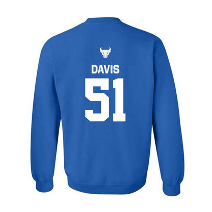 Buffalo - NCAA Football : Tyrone Davis - Classic Shersey Crewneck Sweatshirt-1