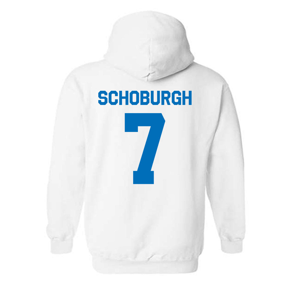 Buffalo - NCAA Women's Soccer : Jayda Schoburgh - Classic Shersey Hooded Sweatshirt-1