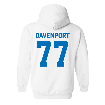 Buffalo - NCAA Football : Jackson Davenport - Classic Shersey Hooded Sweatshirt-1