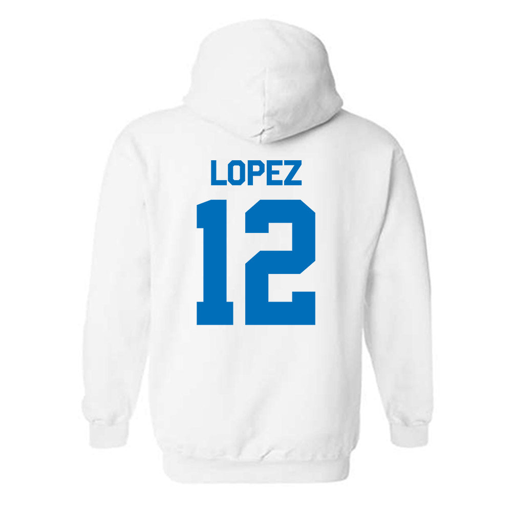 Buffalo - NCAA Women's Basketball : Paula Lopez - Classic Shersey Hooded Sweatshirt-1