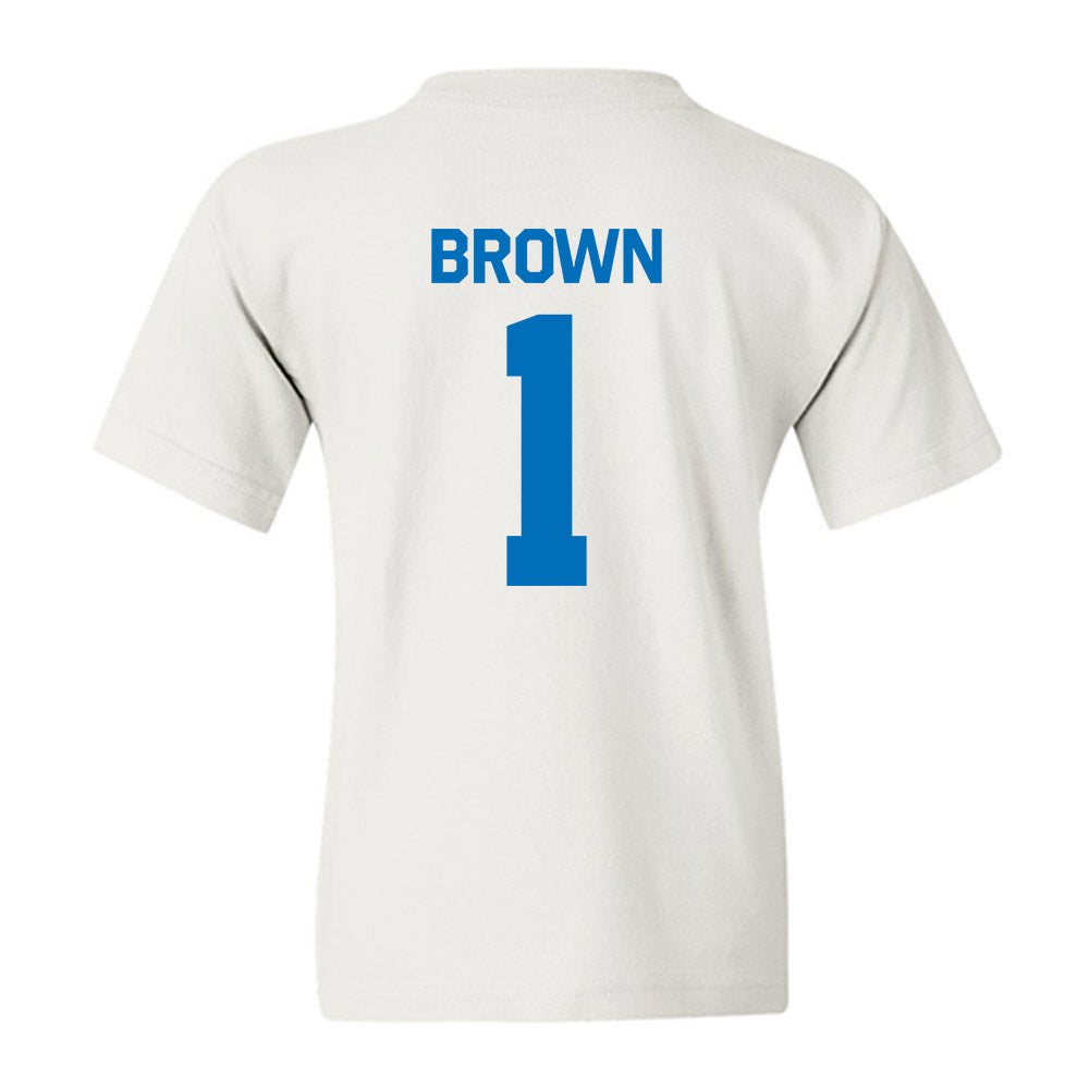 Buffalo - NCAA Football : Saveon Brown - Classic Shersey Youth T-Shirt-1