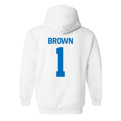 Buffalo - NCAA Football : Saveon Brown - Classic Shersey Hooded Sweatshirt-1