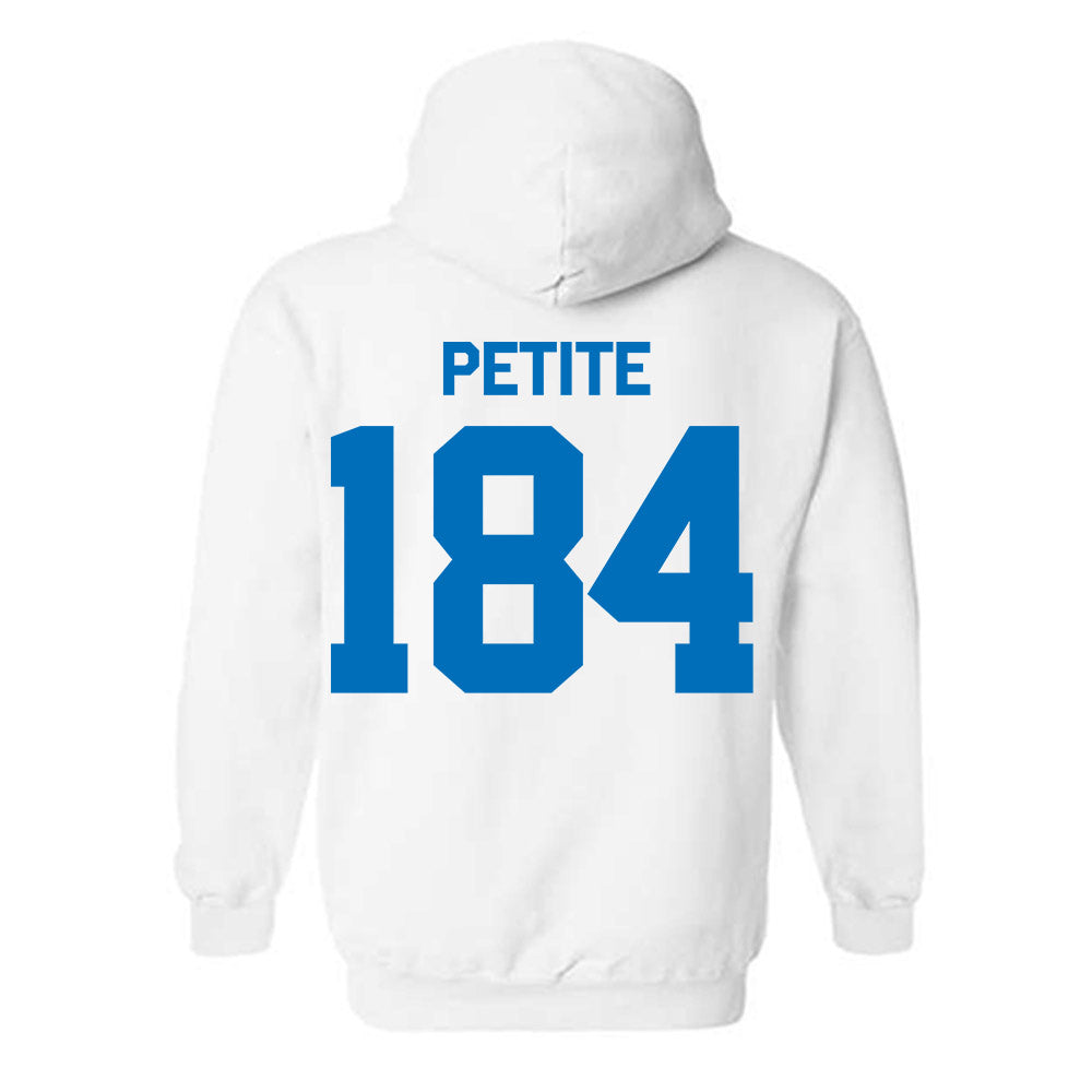 Buffalo - NCAA Wrestling : Marcus Petite - Classic Shersey Hooded Sweatshirt-1