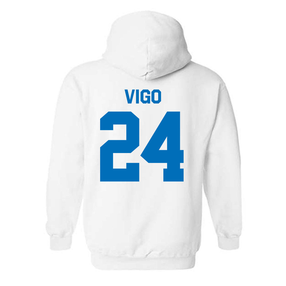 Buffalo - NCAA Men's Basketball : Jahrel Vigo - Classic Shersey Hooded Sweatshirt-1