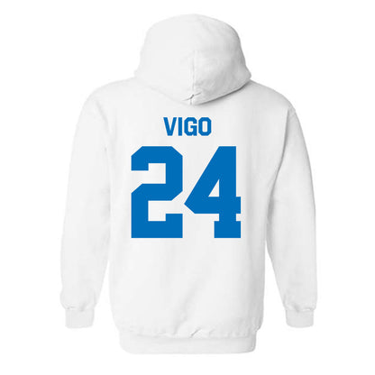 Buffalo - NCAA Men's Basketball : Jahrel Vigo - Classic Shersey Hooded Sweatshirt-1