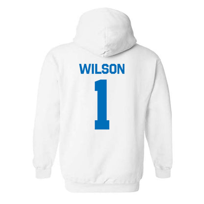 Buffalo - NCAA Women's Basketball : Asia Wilson - Classic Shersey Hooded Sweatshirt-1