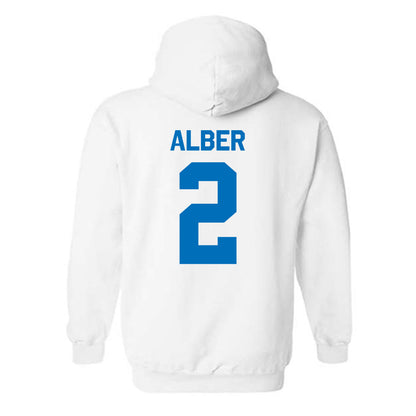 Buffalo - NCAA Women's Basketball : Natavia Alber - Classic Shersey Hooded Sweatshirt-1