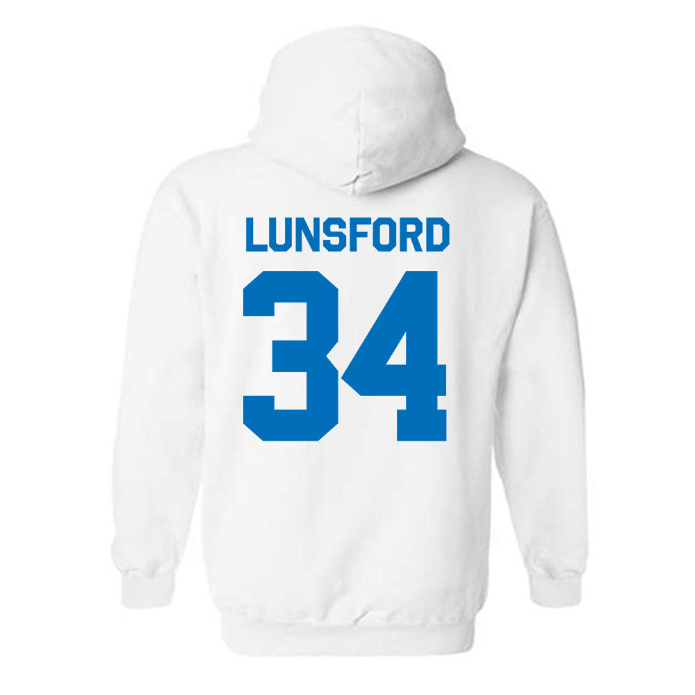 Buffalo - NCAA Football : Preston Lunsford - Classic Shersey Hooded Sweatshirt-1