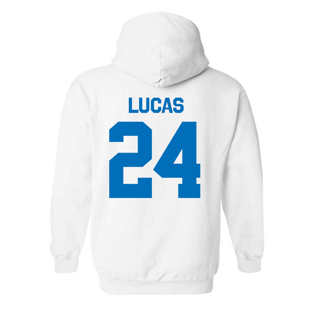 Buffalo - NCAA Women's Basketball : Meg Lucas - Classic Shersey Hooded Sweatshirt-1