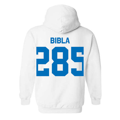 Buffalo - NCAA Wrestling : Magnus Bibla - Classic Shersey Hooded Sweatshirt-1
