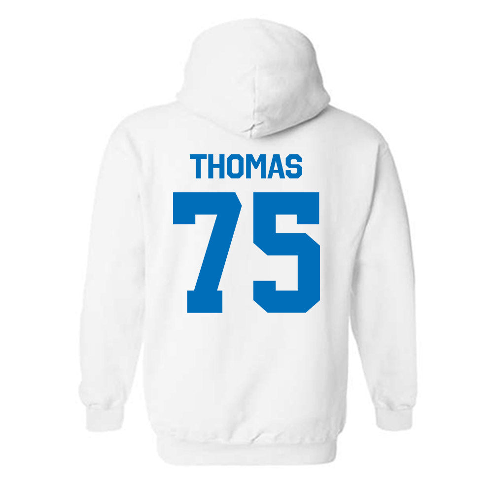 Buffalo - NCAA Football : Ahmaan Thomas - Classic Shersey Hooded Sweatshirt-1