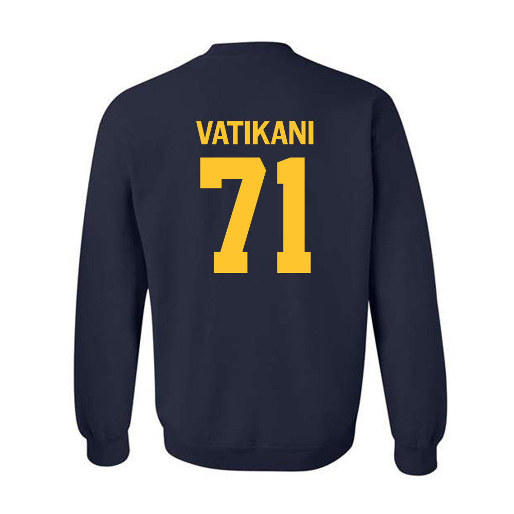 UC Berkeley - NCAA Football : Sioape Vatikani - Classic Shersey Crewneck Sweatshirt-1