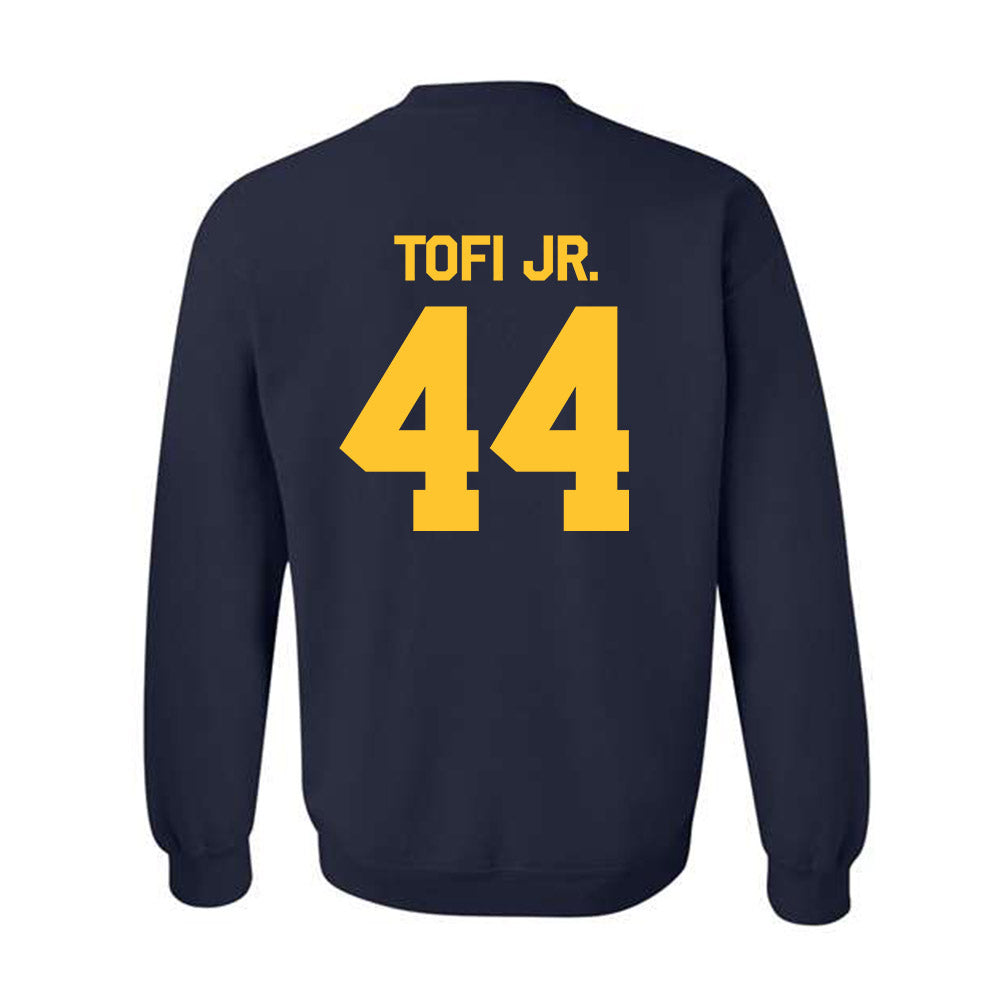 UC Berkeley - NCAA Football : John Tofi Jr. - Classic Shersey Crewneck Sweatshirt-1
