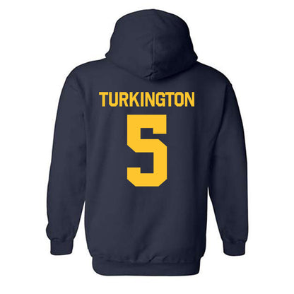 UC Berkeley - NCAA Baseball : Austin Turkington - Classic Shersey Hooded Sweatshirt-1