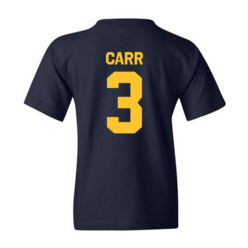 UC Berkeley - NCAA Men's Basketball : TT Carr - Classic Shersey Youth T-Shirt-1