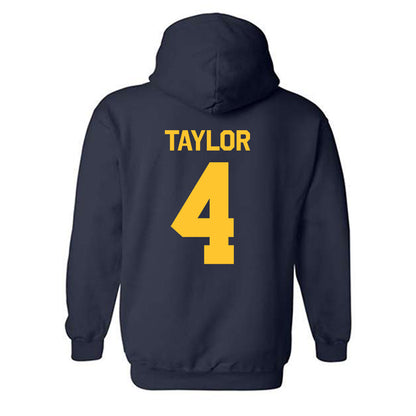 UC Berkeley - NCAA Baseball : Nikko Taylor - Classic Shersey Hooded Sweatshirt-1