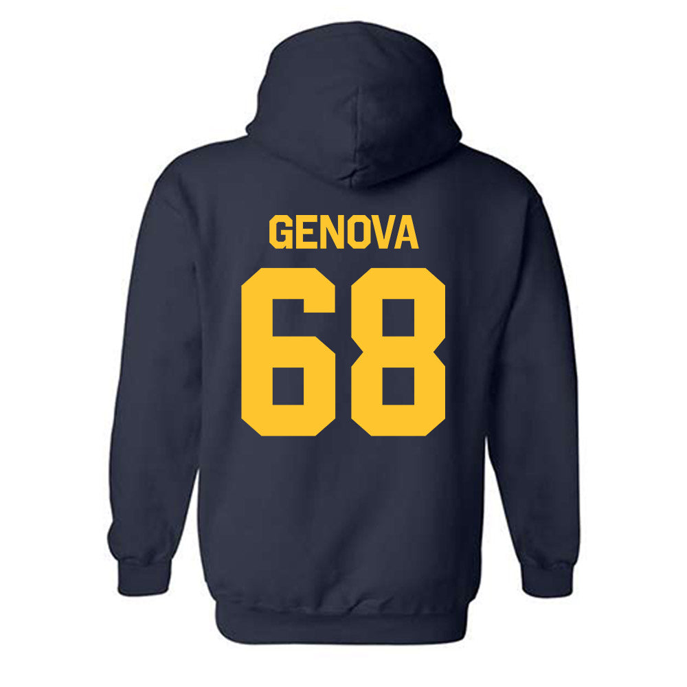UC Berkeley - NCAA Football : Jojo Genova - Classic Shersey Hooded Sweatshirt-1