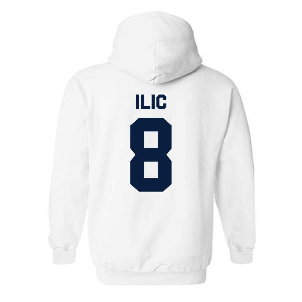 UC Berkeley - NCAA Men's Basketball : Milos Ilic - Classic Shersey Hooded Sweatshirt-1