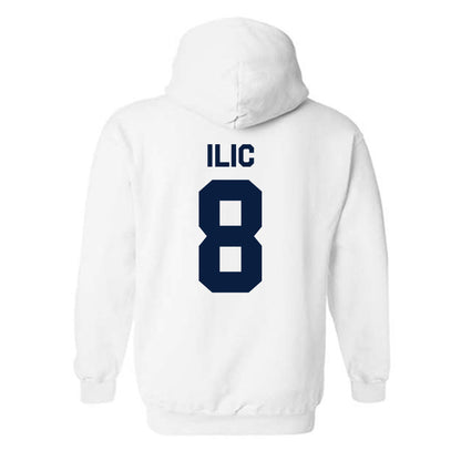 UC Berkeley - NCAA Men's Basketball : Milos Ilic - Classic Shersey Hooded Sweatshirt-1