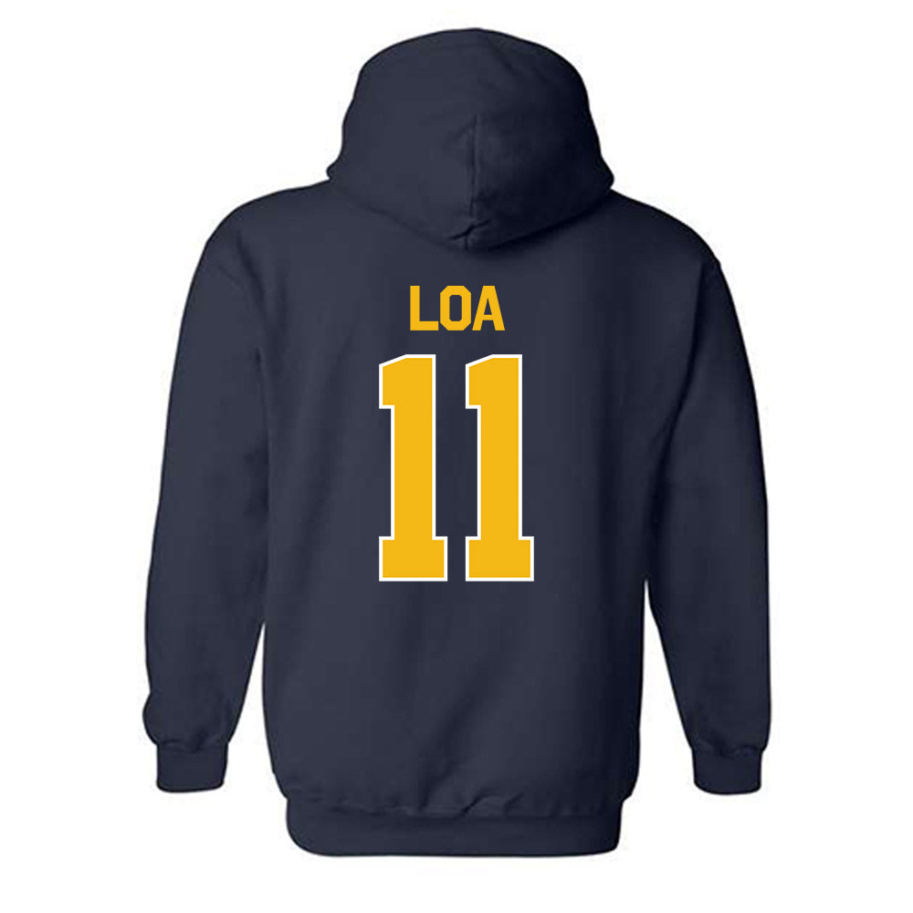 Northern Arizona - NCAA Football : Ziggy Loa - Classic Shersey Hooded Sweatshirt-1