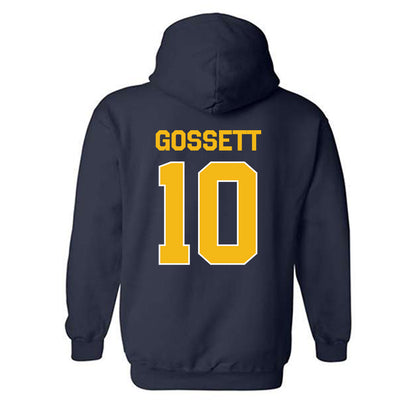 Northern Arizona - NCAA Football : QuRan Gossett - Classic Shersey Hooded Sweatshirt-1
