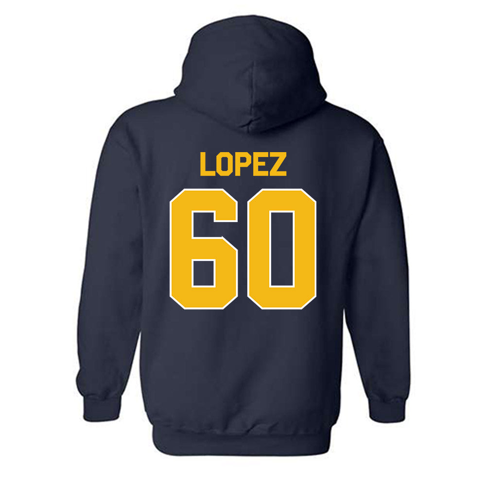 Northern Arizona - NCAA Football : John-Alexander Lopez - Classic Shersey Hooded Sweatshirt-1