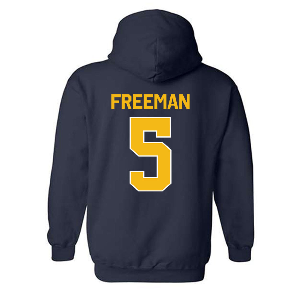 Northern Arizona - NCAA Football : Deliyon Freeman - Classic Shersey Hooded Sweatshirt-1