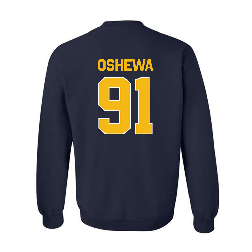 Northern Arizona - NCAA Football : Erimi Oshewa - Classic Shersey Crewneck Sweatshirt-1